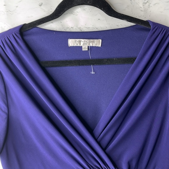 Evan Picone Purple Dress. Size 12P NWOT - Picture 4 of 7